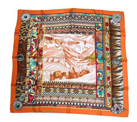 hermes scarf la femme aux semelles de vent|La Femme aux Semelles de Vent Hermes Silk Scarf by A..